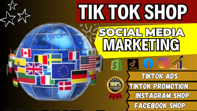 Gig Preview - Setup tiktok shop tiktok marketing tiktok ads campaign shopify sales marketing