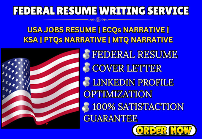 Gig Preview - Write professional federal resume ksas response usa jobs that generate interview