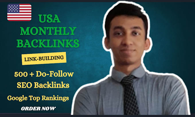 Gig Preview - Do USA SEO backlinks high da authority link building