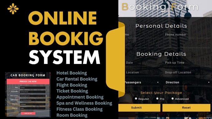 Gig Preview - Develop online booking system and website