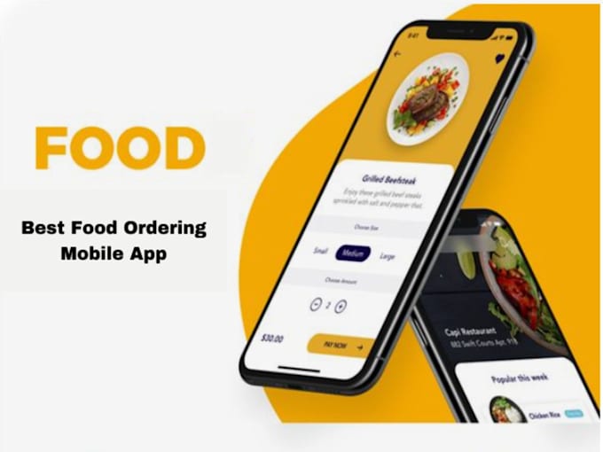 Gig Preview - Build food delivery app, restaurant food app, booking app, grubhub delivery app