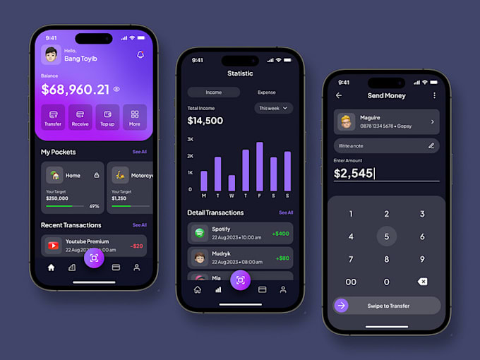 Gig Preview - Develop ewallet app, fintech app, p2p payment app, wallet app, crypto wallet app