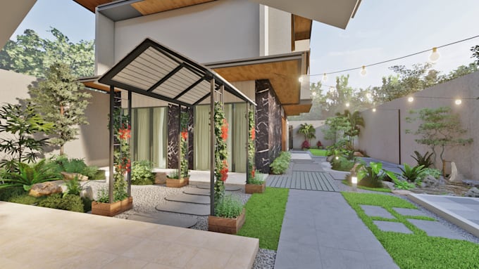 Gig Preview - Design your private garden or green space in your house