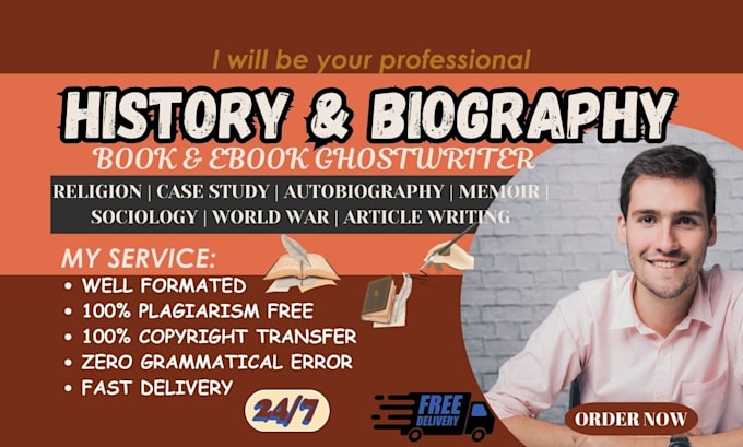 Bestseller - write history and biography ebook, novel ebook ghostwriter, military writing