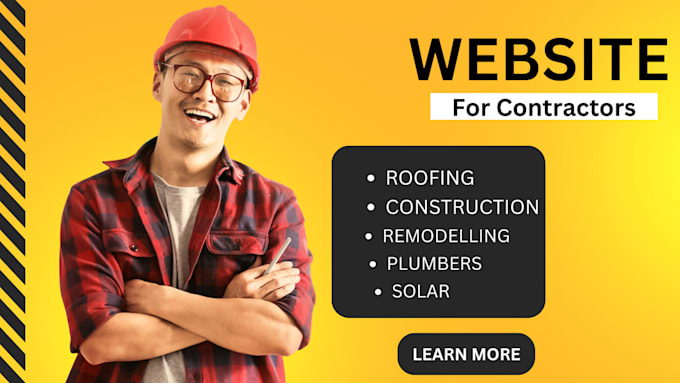 Gig Preview - Construction website  plumbing website  roofing website  construction