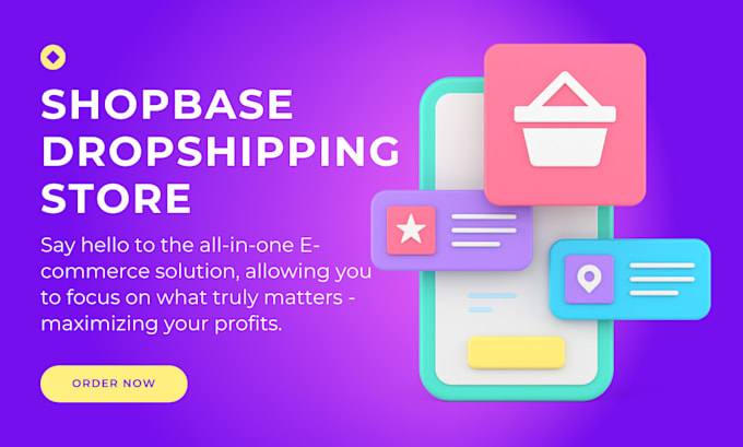 Gig Preview - Shopbase plusbase dropshipping store, theme customization, shopbase pod store