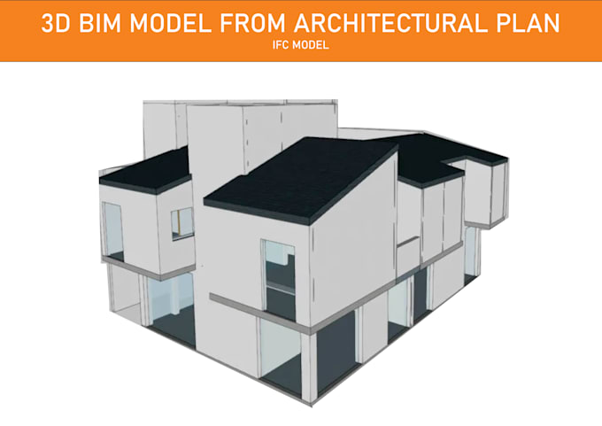 Gig Preview - Modelo 3d bim ifc a partir de plano