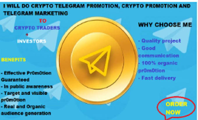 Bestseller - do you organic crypto promotion, telegram promotion, to reach 100 percent sales