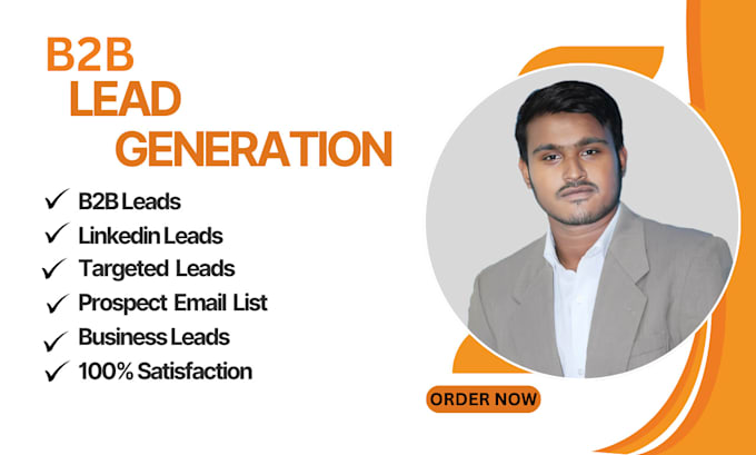 Gig Preview - Do b2b lead generation for targeted generate business leads