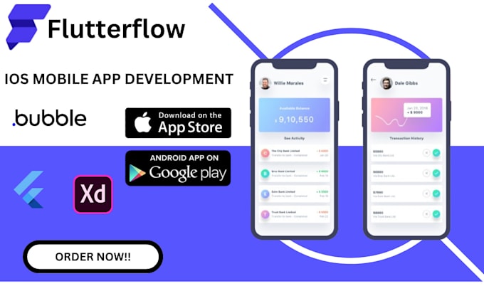 Gig Preview - Flutter flutterflow app firebase mobile app develop figma to flutterflow app