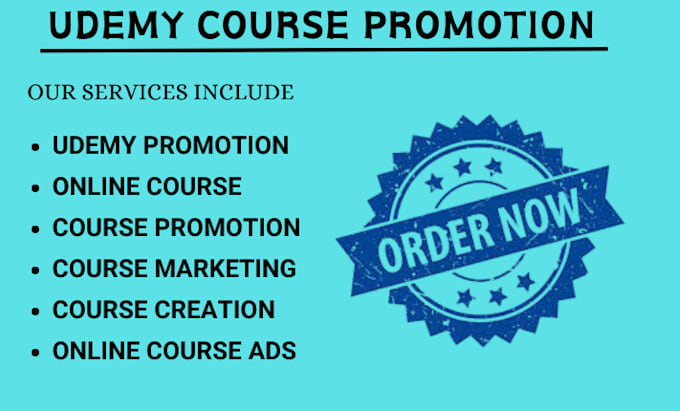 Gig Preview - Do udemy course promotion udemy course marketing