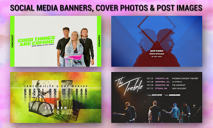 Bestseller - design your social banners, web banners, cover photos and posts