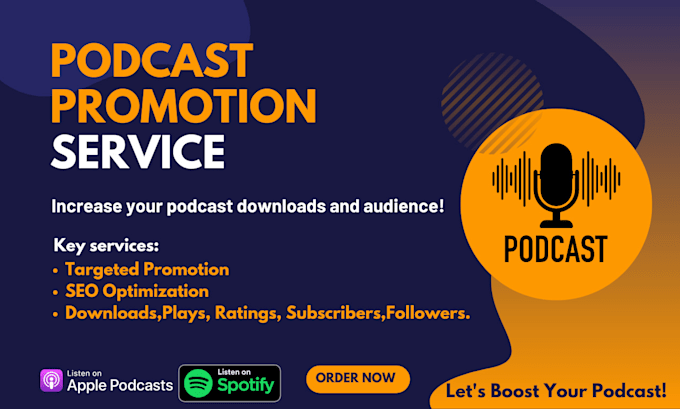 Gig Preview - Promote your podcast to increase downloads and audience