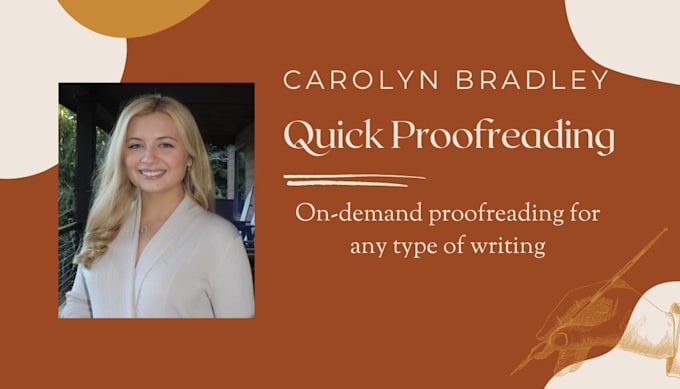 Gig Preview - Proofread and edit your writing