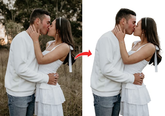 Gig Preview - Do image editing, background removal, white, transparent and clipping path