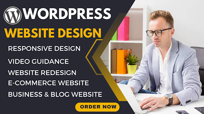 Gig Preview - Create and redesign responsive wordpress website design for business and blog