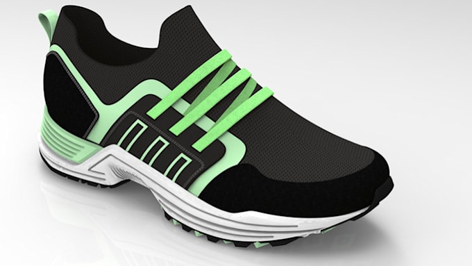 Gig Preview - Do 3d shoe animation 3d sneakers motion 3d footwear design 3d product animation