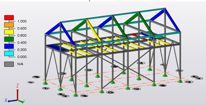 Gig Preview - Do structural design of steel, concrete or wood structures in tekla structure