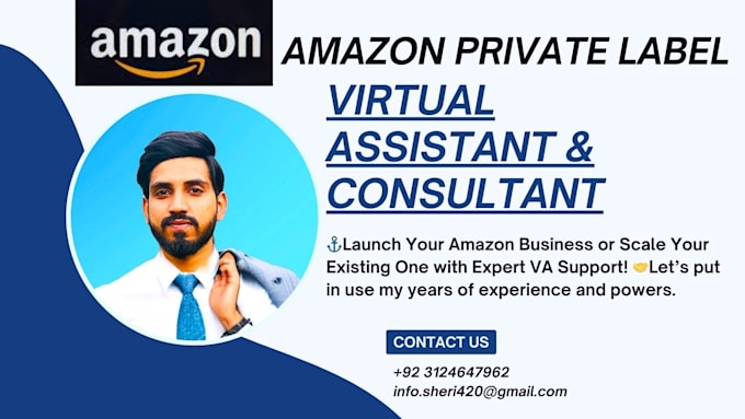 Gig Preview - Be your expert amazon fba virtual assistant, amazon private label VA