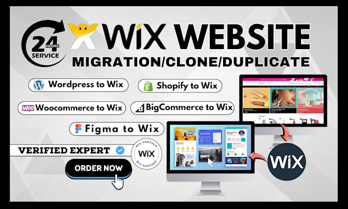 Gig Preview - Migrate figma design to wix website, copy clone figma to wix website redesign