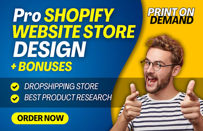 Bestseller - do profitable shopify store design, digital dropshipping shopify print on demand