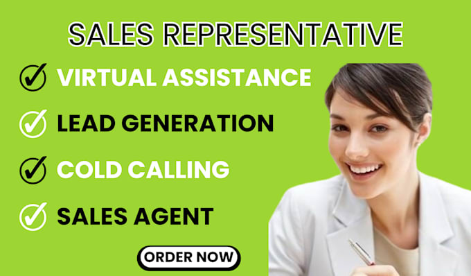 Gig Preview - Be your sales representative, lead generation ,SMS outreach cold calling, resume