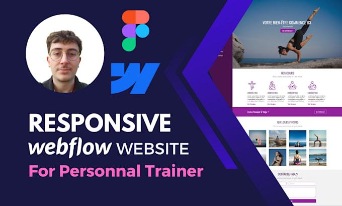 Gig Preview - Create a webflow website for personal trainer