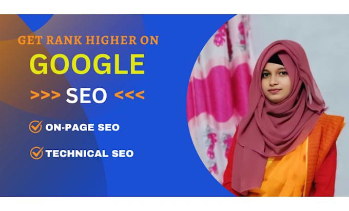 Gig Preview - Do on page and technical SEO for higher rankings