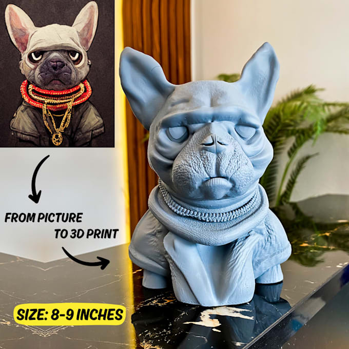 Gig Preview - Create high quality custom resin 3d prints from your pictures