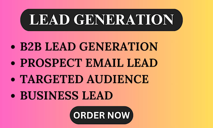 Gig Preview - Do targeted b2b lead generation, linkedin research and email list building