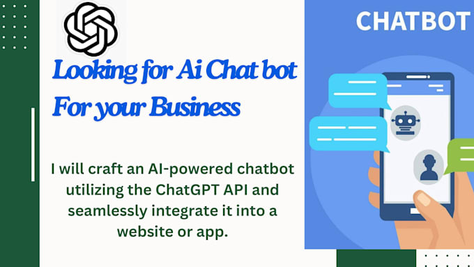 Gig Preview - Make an ai powered chatbot for your business