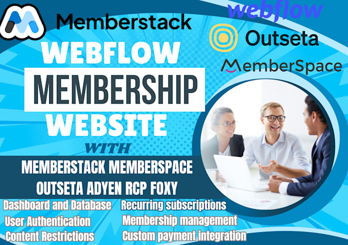 Gig Preview - Customize payment firebase memberstack webflow ai chatbot membership website