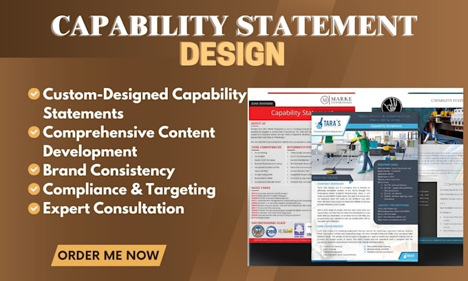 Gig Preview - Design a winning capability statement, government capability statements