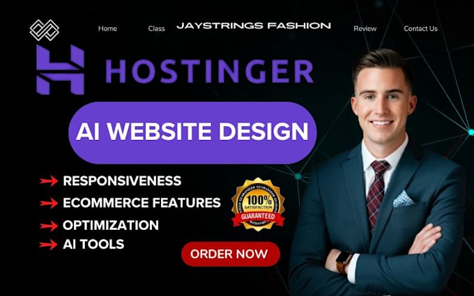 Gig Preview - Do hostinger website design  hostinger ecommerce website hostinger ai website