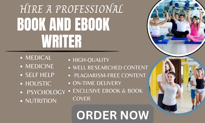 Gig Preview - Be your ghostwriter, ebook writer for health and fitness ebook, medical writing