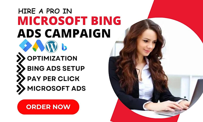 Gig Preview - Setup microsoft bing ads ppc campaign search conversion tracking shopping ads