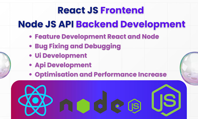 Gig Preview - Develop and integrate apis for your react js frontend and node js backend