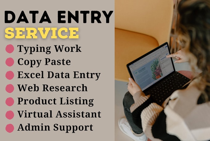 Gig Preview - Do data entry, copy paste, web research, typing, data mining