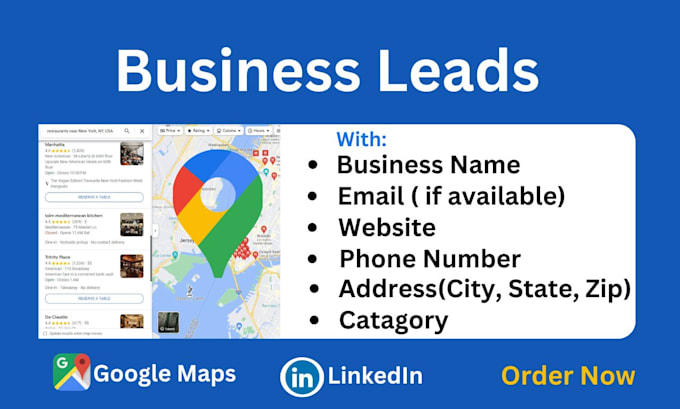 Gig Preview - Find email address list, business leads with email or google map scraping