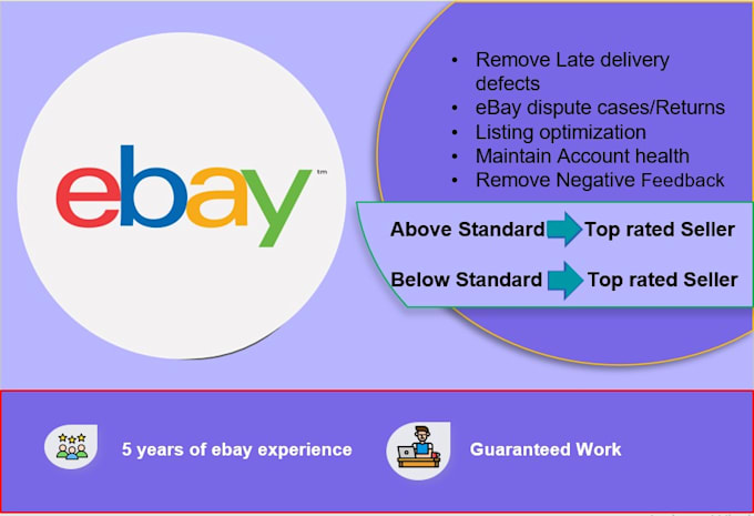 Gig Preview - Remove late delivery defects on ebay