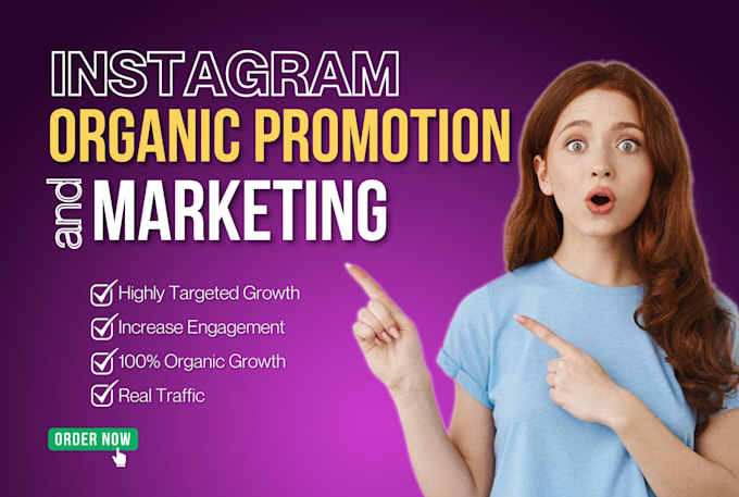 Gig Preview - Instagram organic promotion and marketing