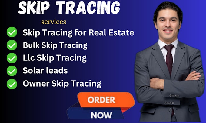 Gig Preview - Do skip tracing for real estate, llc skip tracing