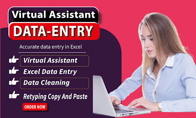 Bestseller - be your virtual assistant for data entry, typing and copy paste