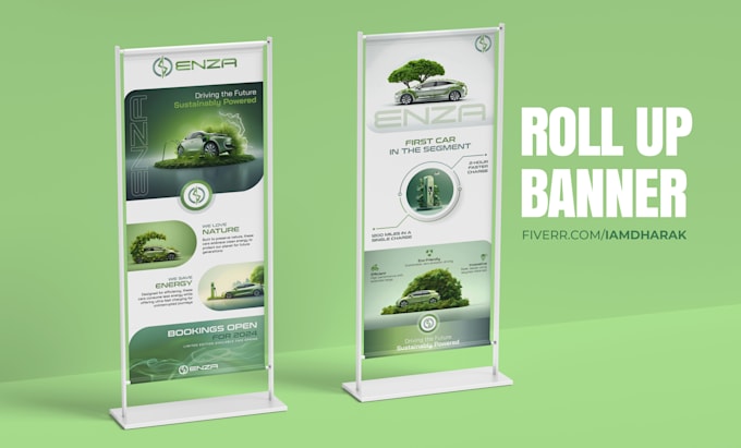 Gig Preview - Design premium roll up banner signage for your marketing ads