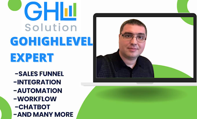 Gig Preview - Set up gohighlevel automations, workflows website sales funnel chatbot perfectly