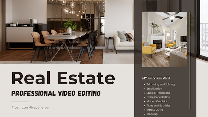 Gig Preview - Do real estate, home tours and travel video editing in 24hrs