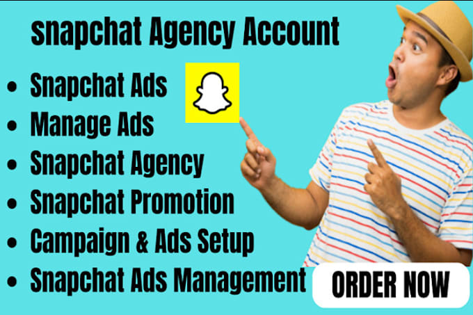 Gig Preview - Setup and approved snapchat agency account, snapchat ads, snapchat advertising