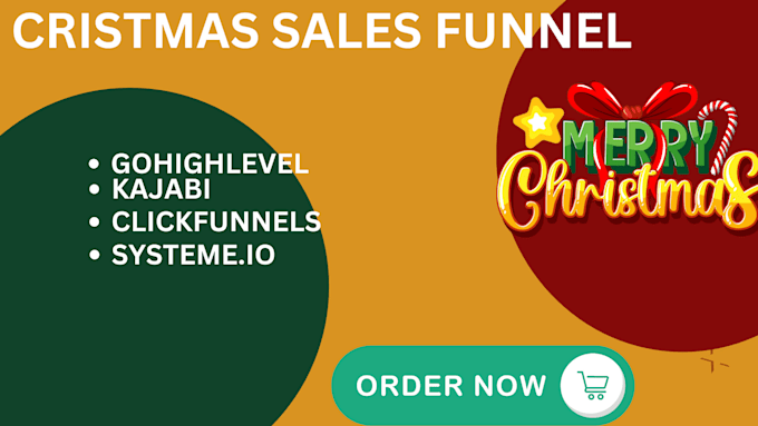 Gig Preview - Build edit christmas sales funnel on gohighlevel clickfunnel systeme io