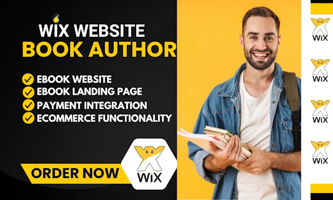 Gig Preview - Design wix book website, author website, ebook website, wix ebook landing page