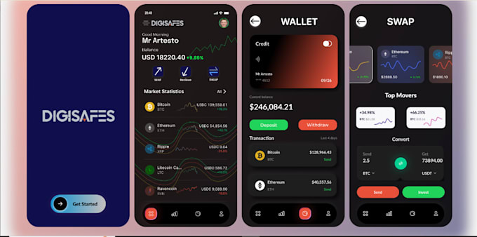 Gig Preview - Develop crypto wallet app, blockchain app, wallet app, fintech app, trust wallet